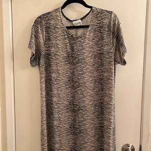 Chesley zebra print maxi dress